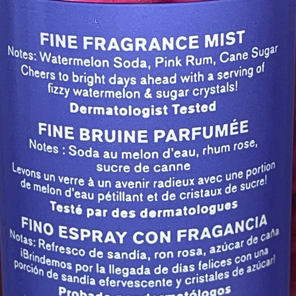 Bath & Body Works Watermelon Mojito Fine Fragrance Mist 8oz Discontinued New - Picture 3 of 3